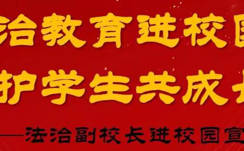 与法同行，健康成长——吕家坨第二小学开展法治教育进校园活动