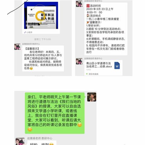 讲好思政课，做好引路人——青山区小学道德与法治名师工作坊听评课活动