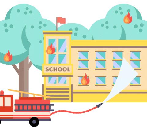 消防在“童”心，安全护“童”行——星星幼儿园消防安全疏散演练活动