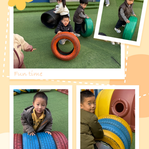 【三幼•龙海】““邂逅”轮胎”——龙海小二班户外游戏故事（郭志颖）