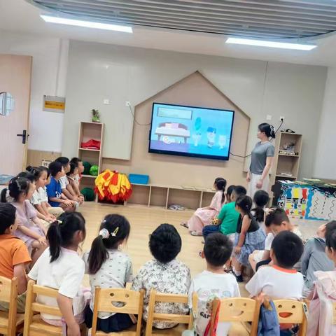 古沛镇中心幼儿园防震演练活动