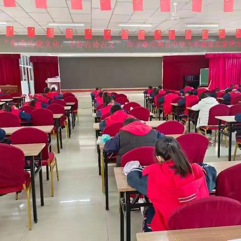 传承传统文化，学好古诗古文                                    -六年级语文素养大赛活动