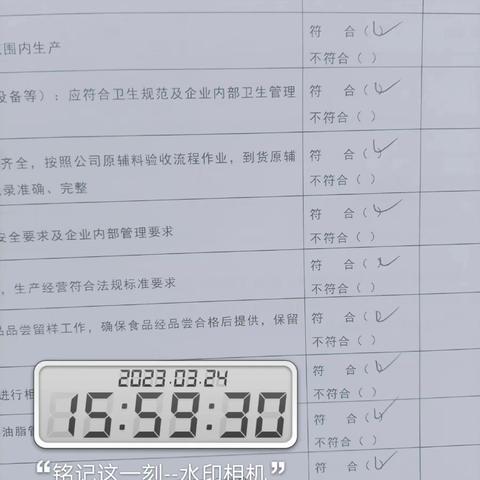 大唐福地餐厅2023年3月24日体系安全工作汇报