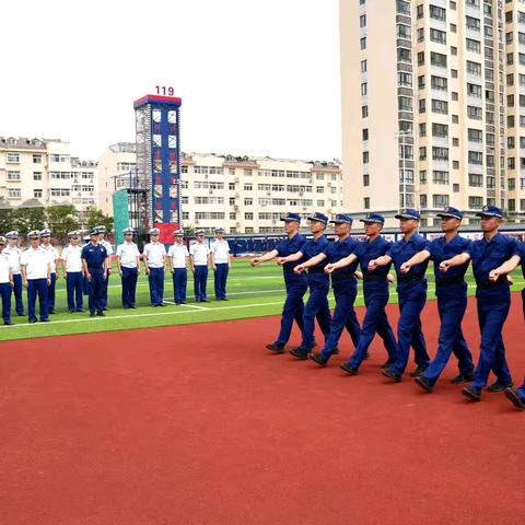 青春火焰蓝  奉献新征程丨铜川支队举行2024年第一批新招录政府专职消防员岗前集训汇报表演暨结业典礼