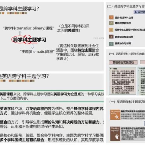 齐聚云端，共研跨学科—册山小学英语教师参加山东省“跨学科主题学习”研讨