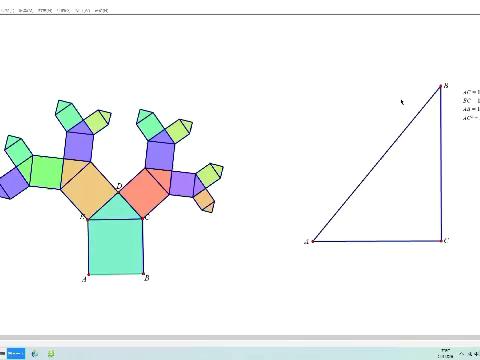 【神奇的勾股树】—科技四班赵一萱，科技三班申梓潼，王睿涵，李沛铮，高瑾萱