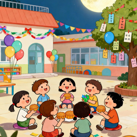 绘月·赏灯·话团圆——玉树州幼儿园中秋活动