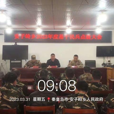 民兵点验聚士气，铿锵誓言勇担当——安子岭乡2023年基干民兵点验大会