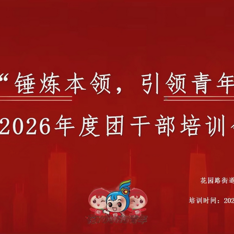 花园路街道团工委召开2026年团青干部培训会 凝聚青春力量筑牢基层战斗堡垒