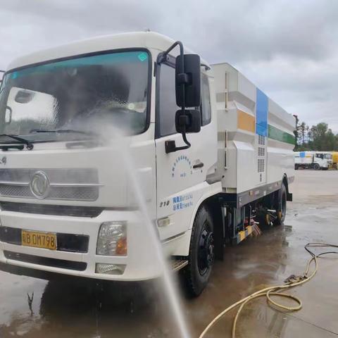 2023.10.07.江西宜丰项目作业车辆清洗图。