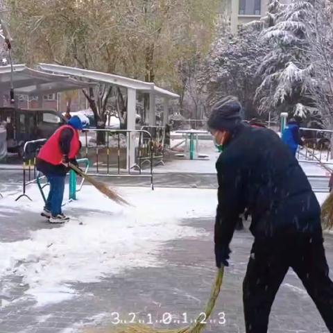 瑞景苑社区 扫雪除冰·温暖同行