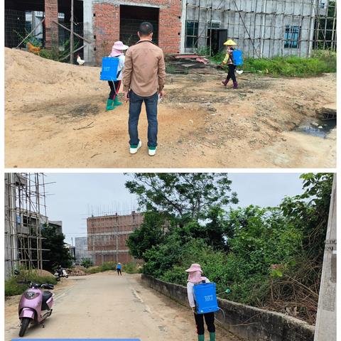 旧地村委会组织开展全村集中消杀，筑牢蚊媒传染病“防火墙”