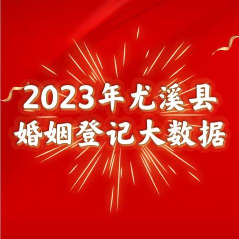 2023年尤溪县                            婚姻登记大数据