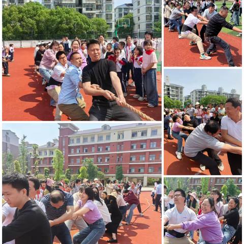 冷水滩区长丰小学：欢度五一 教师拔河比赛乐嗨天