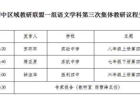 深思细究提素养  联动教研启新知——东营市实验中学语文教师参加第三次教研联盟活动纪实