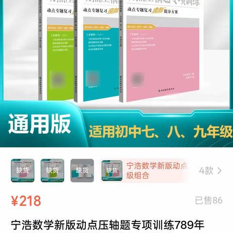 宁浩老师初中数学动点压轴题专项训练【完结】
