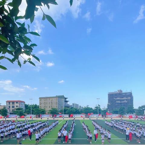 队旗飘扬筑梦想，童心立志向未来——徐闻县第七小学一年级少先队员入队仪式