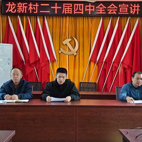 宣讲赋能明方向，实干笃行促振兴——龙新村委会宣讲二十届四中全会精神