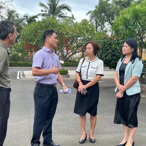 海口市秀英区教育局莅临我校开展义务教育优质均衡发展专项督查