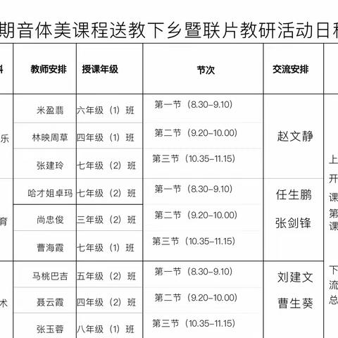 艺体赋能“双减”     教研领航成长———天堂镇天堂学校承办2023年秋季学期音体美课程联片教研暨送教下乡活动