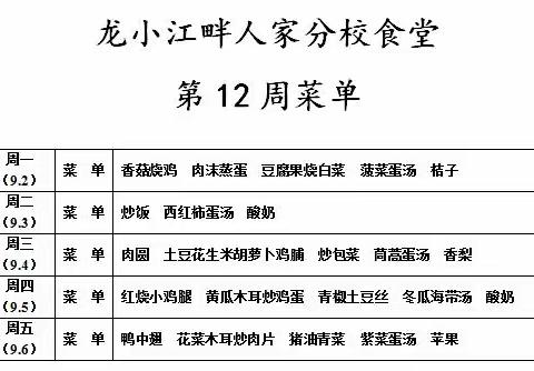 【龙安膳食】写给家长朋友的一封信12周