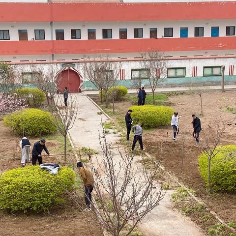 清除杂草美化校园——田园劳动实践活动