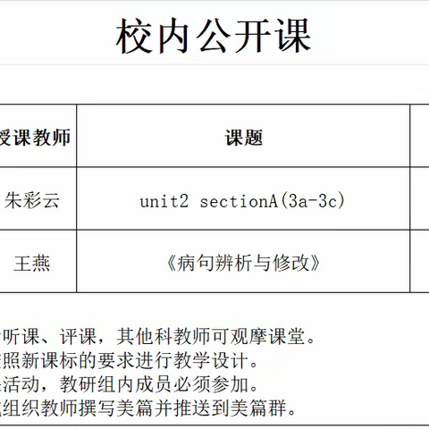 精彩课堂，共同成长——记地方二中英语公开课