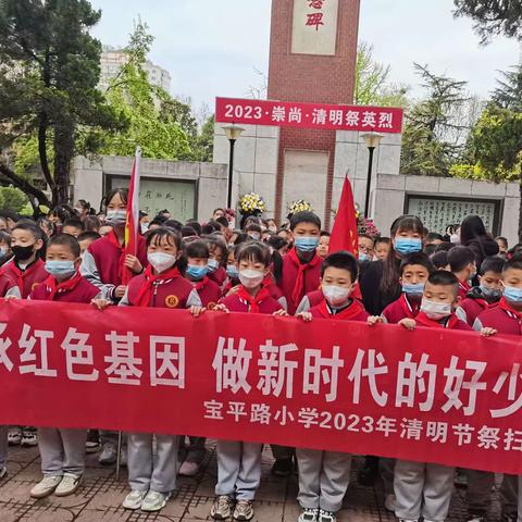 缅怀革命先烈，传承红色基因，做新时代好少年——宝平路小学清明节祭扫活动