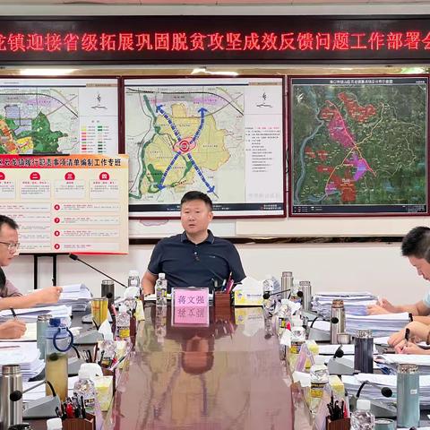 云龙镇迎接省级拓展巩固脱贫攻坚成效反馈问题部署会