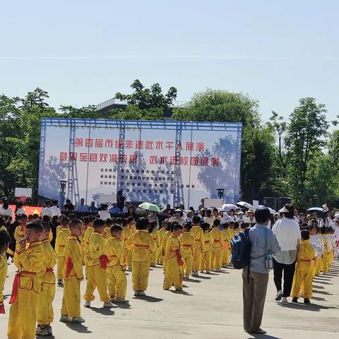 传承武术精神  弘扬中华文化——终南镇双明小学参加第四届武术展演活动圆满成功