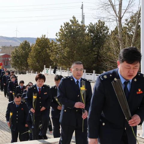 缅怀革命先烈 凝聚奋进力量——兴安盟税务局、科右前旗税务局、巴日嘎斯台乡税务所三级党支部联合开展“我们的节日·清明”主题党日活动