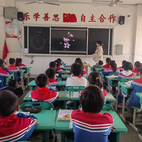 此处花开正盛时——马投涧镇中心小学三年级语文《花钟》一周一优课