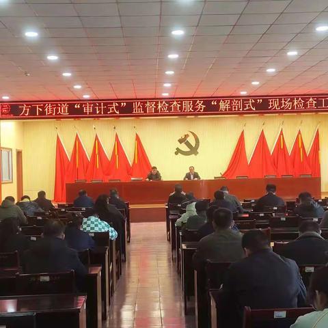 方下街道召开“审计式”监督检查服务“解剖式”现场检查工作部署会