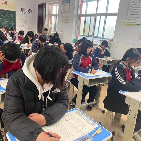 期中考试至·沙场点兵时 ——吴官营中学九年级期中学情调研顺利进行