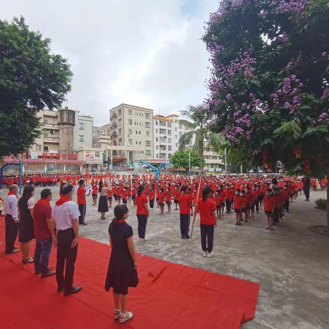 “喜迎二十大，争做好队员”--廉江市车板镇中心小学庆祝“六一”儿童节暨新队员入队仪式