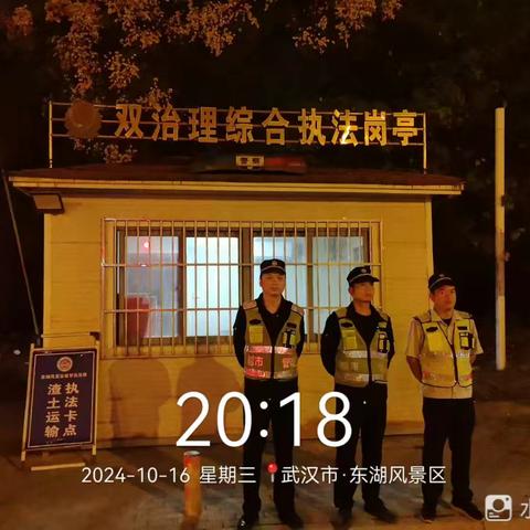 东湖风景区夜间执法情况汇总