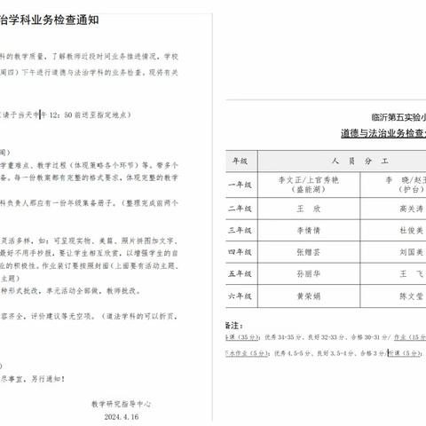 不负春意  躬耕不辍   ——临沂第五实验小学道法学科业务检评活动