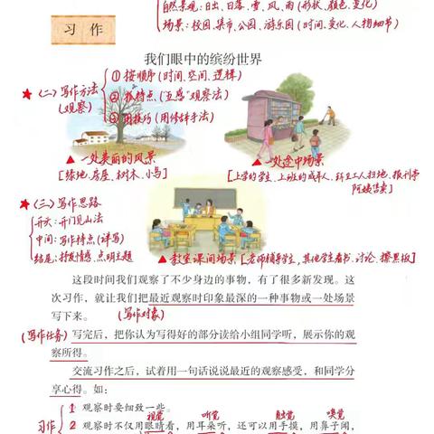 五感法写作文——三年级语文特色作业