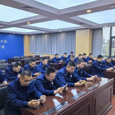 奥体中心政府专职消防救援站积极开展“铸魂·2024·清明祭英烈”线上纪念活动