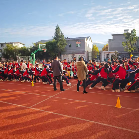 竹溪县水寨小学成功举办冬季田径运动会