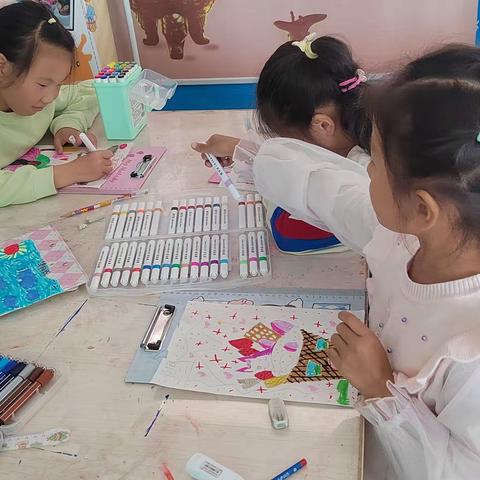 绘画课堂风采——仲院小学二年级二班