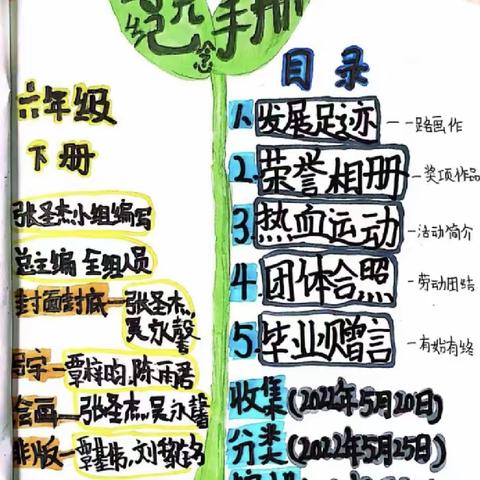 时光纪念册 救师口小学（六2班）张圣杰