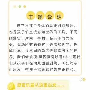 感官游乐园——内蒙古民族大学幼儿园小四班月主题活动