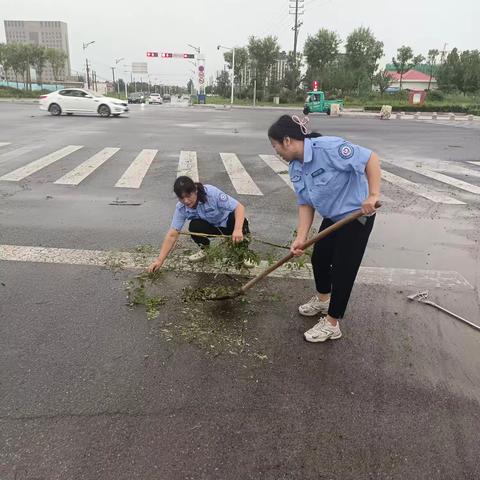 网格员闻讯而动，守护辖区排水畅通