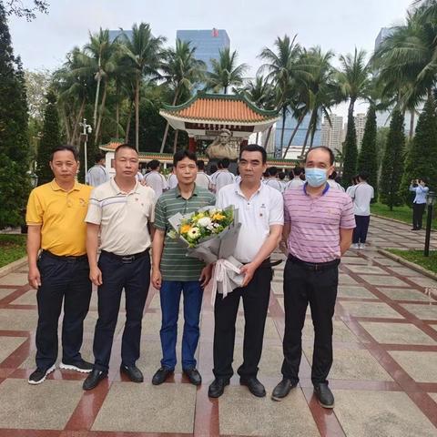 海口琼山农业机械供应公司党支部开展“我们的节日-精神的家园”清明祭英烈活动