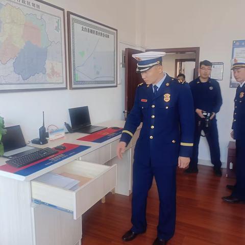 支队督导组深入太白大队开展“五清五涉”督导检查工作