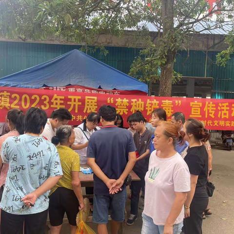 澄迈县仁兴镇开展2023年“禁种铲毒”宣传活动