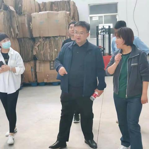 济南市城管局废管处郝处长到我县可回收物处理中心指导工作