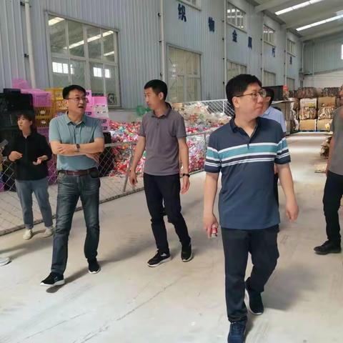 济南市城管局到平阴县可回收物处理中心督导检查工作