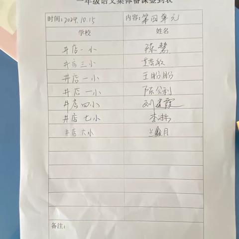 “聚”集体智慧 “备”精彩课堂——记井店镇一年级语文集体备课活动
